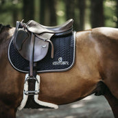 Kentucky Tapis de Selle De Saut Fishbone Leather Noir Kentucky Tapis de Selle De Saut Fishbone Leather Noir