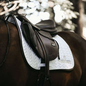 Kentucky Tapis de Selle De Saut Fishbone Leather Blanc Kentucky Tapis de Selle De Saut Fishbone Leather Blanc