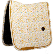 Kentucky Tapis de Selle Velvet Spring Leaves Whispers Dressage Marron/Blanc Kentucky Tapis de Selle Velvet Spring Leaves Whispers Dressage Marron/Blanc