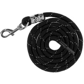 Covalliero Corde pour Licol Reflective avec Mousqueton Noir/Argent Covalliero Corde pour Licol Reflective avec Mousqueton Noir/Argent