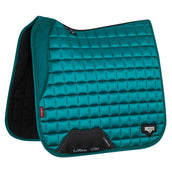 LeMieux Tapis de Selle Loire Memory Satin Square Dressage Peacock Green LeMieux Tapis de Selle Loire Memory Satin Square Dressage Peacock Green