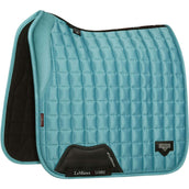 LeMieux Tapis de Selle Loire Memory Satin Square Dressage Azure LeMieux Tapis de Selle Loire Memory Satin Square Dressage Azure