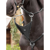 LeMieux Martingale à Fourche Fermée Kudos Noir/Argent LeMieux Martingale à Fourche Fermée Kudos Noir/Argent