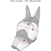 LeMieux Masque Anti-Mouches Amour Shield Pro avec Nez & Oreilles Marin LeMieux Masque Anti-Mouches Amour Shield Pro avec Nez & Oreilles Marin