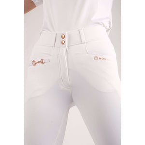Montar Pantalon d'Équitation Molly Rosegold Highwaist Full Grip Blanc Montar Pantalon d'Équitation Molly Rosegold Highwaist Full Grip Blanc