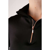 Montar Chemise Everly Rosegold Longues Manches Noir Montar Chemise Everly Rosegold Longues Manches Noir