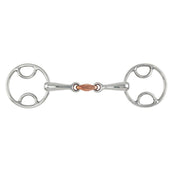 Shires Mors Double Brisure avec Lien en Cuivre RVS Shires Mors Double Brisure avec Lien en Cuivre RVS