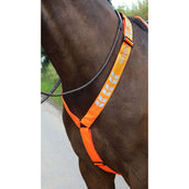 Equi-Flector by Shires Pièce de Poitrail Réfléchissant Orange Equi-Flector by Shires Pièce de Poitrail Réfléchissant Orange