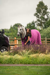 Velder Horsewear Premium Couverture de Concours Satin Glow Dutch Raspberry Velder Horsewear Premium Couverture de Concours Satin Glow Dutch Raspberry