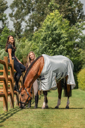 Velder Horsewear Premium Couverture Anti-Mouches Pearl Grey Velder Horsewear Premium Couverture Anti-Mouches Pearl Grey