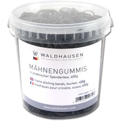 Waldhausen Petits élastiques à Crinière dans Seau Noir Waldhausen Petits élastiques à Crinière dans Seau Noir