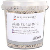 Waldhausen Petits élastiques à Crinière dans Seau Blanc Waldhausen Petits élastiques à Crinière dans Seau Blanc