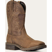 Ariat Western Boots Hybrid Patriot H2O Hommes Distressed Brown Ariat Western Boots Hybrid Patriot H2O Hommes Distressed Brown