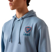 Ariat Pull Freedom Eagle Hommes Denim clair Ariat Pull Freedom Eagle Hommes Denim clair