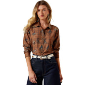 Ariat Blouse Homestyle Femme Marron Ariat Blouse Homestyle Femme Marron