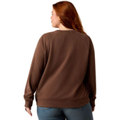 Ariat Pull Essential Crew Femme Chicory Coffee Ariat Pull Essential Crew Femme Chicory Coffee