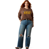 Ariat Pull Essential Crew Femme Chicory Coffee Ariat Pull Essential Crew Femme Chicory Coffee