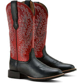 Ariat Bottes Western Round Up Stretchfit Femme Black Deertan/Garnet Emboss Ariat Bottes Western Round Up Stretchfit Femme Black Deertan/Garnet Emboss