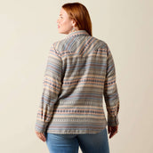 Ariat Blouse Arizona Western Femme Ombre Blue Southwest Ariat Blouse Arizona Western Femme Ombre Blue Southwest