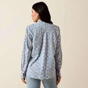 Ariat Blouse Billie Jean Femme Ashleigh Blue Crystal Southwes Ariat Blouse Billie Jean Femme Ashleigh Blue Crystal Southwes