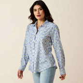 Ariat Blouse Billie Jean Femme Ashleigh Blue Crystal Southwes Ariat Blouse Billie Jean Femme Ashleigh Blue Crystal Southwes