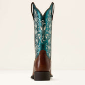 Ariat Bottes Western Round Up Holly Femme Beasty Brown/Metallic Sea Ariat Bottes Western Round Up Holly Femme Beasty Brown/Metallic Sea