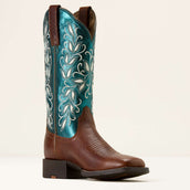 Ariat Bottes Western Round Up Holly Femme Beasty Brown/Metallic Sea Ariat Bottes Western Round Up Holly Femme Beasty Brown/Metallic Sea