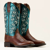 Ariat Bottes Western Round Up Holly Femme Beasty Brown/Metallic Sea Ariat Bottes Western Round Up Holly Femme Beasty Brown/Metallic Sea