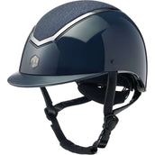 Charles Owen Bombe Kylo Sparkly Navy Gloss/Pewter Charles Owen Bombe Kylo Sparkly Navy Gloss/Pewter