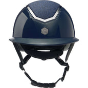 Charles Owen Bombe Kylo Sparkly Wide Peak Navy Gloss/Pewter Charles Owen Bombe Kylo Sparkly Wide Peak Navy Gloss/Pewter