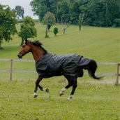 EQUITHÈME Couverture Imperméable Lumin 600D 50g Noir EQUITHÈME Couverture Imperméable Lumin 600D 50g Noir