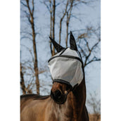 EQUITHÈME Masque Anti-Mouches Protec avec Protection UV Argent EQUITHÈME Masque Anti-Mouches Protec avec Protection UV Argent