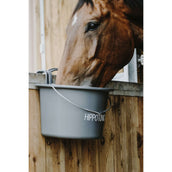 Hippotonic Mangeoire avec Poignée Gris Foncé Hippotonic Mangeoire avec Poignée Gris Foncé