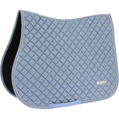 EQUITHÈME Tapis de Selle Nacre de Saut Bleu EQUITHÈME Tapis de Selle Nacre de Saut Bleu