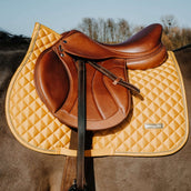 EQUITHÈME Tapis de Selle Nacre de Saut Jaune EQUITHÈME Tapis de Selle Nacre de Saut Jaune