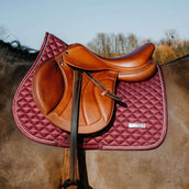 EQUITHÈME Tapis de Selle Nacre de Saut Bordeaux EQUITHÈME Tapis de Selle Nacre de Saut Bordeaux