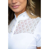 Equestrian Stockholm T-shirt de Concours Crystal Champion Blanc Equestrian Stockholm T-shirt de Concours Crystal Champion Blanc