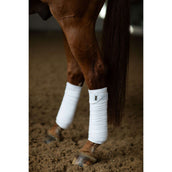Equestrian Stockholm Bandages White Silver Equestrian Stockholm Bandages White Silver
