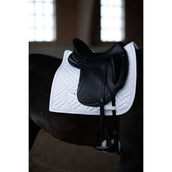 Equestrian Stockholm Tapis de Selle Modern Dressage White Silver Equestrian Stockholm Tapis de Selle Modern Dressage White Silver