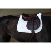 Equestrian Stockholm Tapis de Selle Modern de Saut White Silver Equestrian Stockholm Tapis de Selle Modern de Saut White Silver