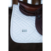 Equestrian Stockholm Tapis de Selle Modern de Saut White Silver Equestrian Stockholm Tapis de Selle Modern de Saut White Silver