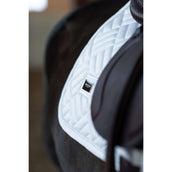 Equestrian Stockholm Tapis de Selle Modern de Saut White Silver Equestrian Stockholm Tapis de Selle Modern de Saut White Silver