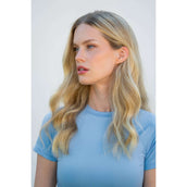 Equestrian Stockholm Chemise Dynamic Short Sleeve Midsummer Blue Equestrian Stockholm Chemise Dynamic Short Sleeve Midsummer Blue