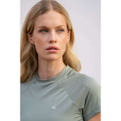 Equestrian Stockholm Chemise Dynamic Short Sleeve Pistachio White Equestrian Stockholm Chemise Dynamic Short Sleeve Pistachio White