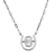 Equestrian Stockholm Collier Swarovski Crystal Argent Equestrian Stockholm Collier Swarovski Crystal Argent