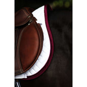Equestrian Stockholm Tapis de Selle Modern de Saut Blanc/Merlot Equestrian Stockholm Tapis de Selle Modern de Saut Blanc/Merlot