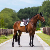 Equestrian Stockholm Tapis de Selle Modern de Saut Blanc/Sycamore Green Equestrian Stockholm Tapis de Selle Modern de Saut Blanc/Sycamore Green