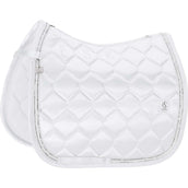 Eskadron Tapis de Selle Classic Sports Satin Frills Dressage Blanc Eskadron Tapis de Selle Classic Sports Satin Frills Dressage Blanc