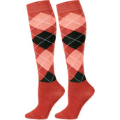 Harry's Horse Chaussettes d'Équitation Argyle Hot-Sauce Harry's Horse Chaussettes d'Équitation Argyle Hot-Sauce