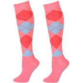Harry's Horse Chaussettes d'Équitation Arygle Rose Harry's Horse Chaussettes d'Équitation Arygle Rose